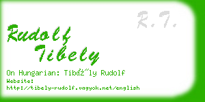 rudolf tibely business card